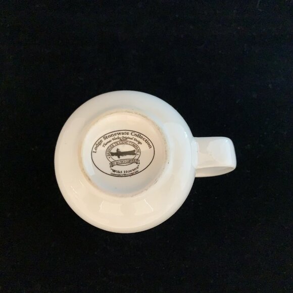 Lodge Stoneware Thomas Norby Wild Horses Creamer Pitcher Big Sky Carvers 1999 - Picture 8 of 9